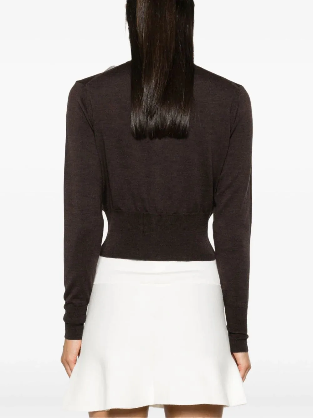 Bea Cropped Cardi - Brown