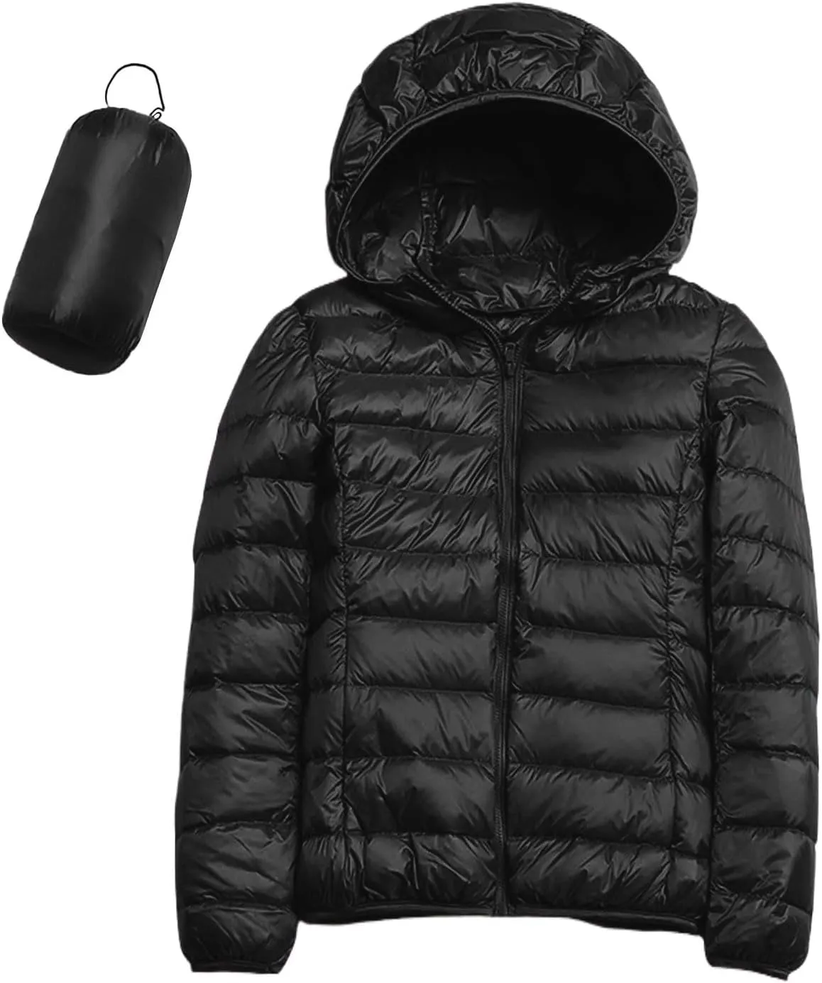cooki Puffer Jacket Womens Winter Coats for Women 2024 Lightweight Packable Down Jacket Warm Hooded Quilted Puffer Coat