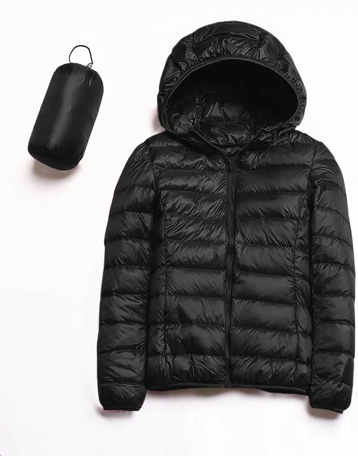 cooki Puffer Jacket Womens Winter Coats for Women 2024 Lightweight Packable Down Jacket Warm Hooded Quilted Puffer Coat