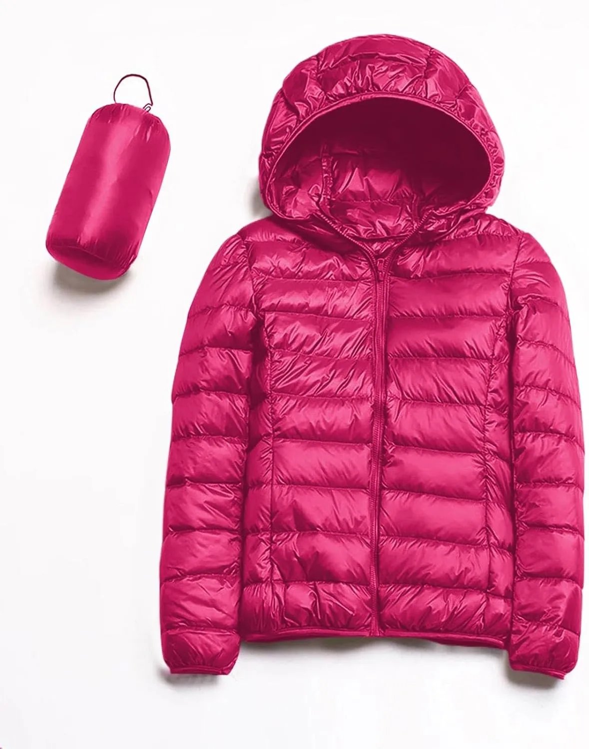 cooki Puffer Jacket Womens Winter Coats for Women 2024 Lightweight Packable Down Jacket Warm Hooded Quilted Puffer Coat