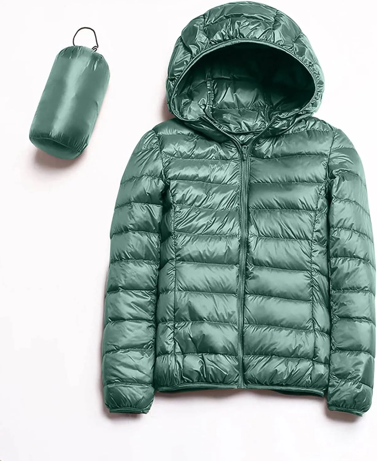 cooki Puffer Jacket Womens Winter Coats for Women 2024 Lightweight Packable Down Jacket Warm Hooded Quilted Puffer Coat