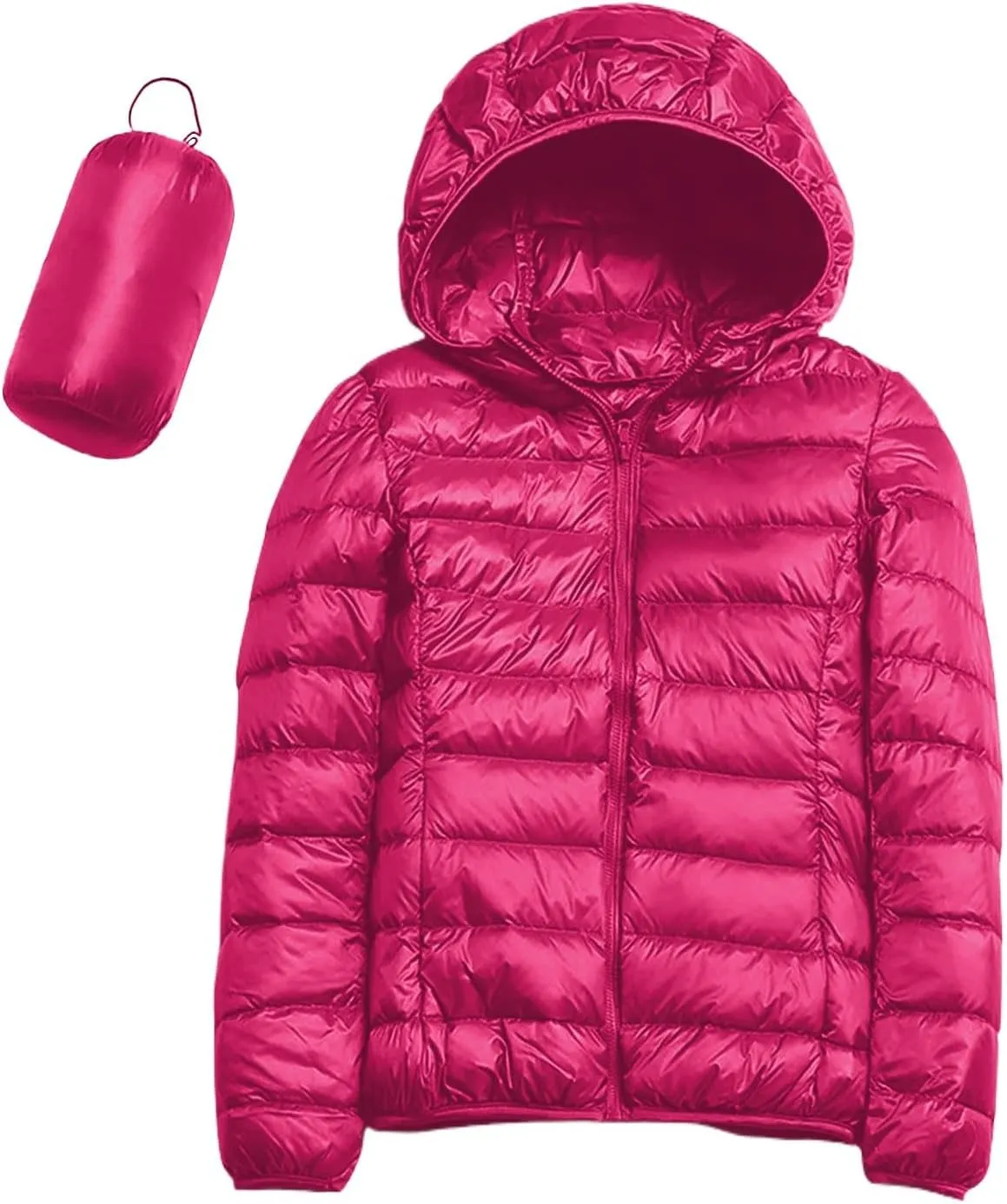 cooki Puffer Jacket Womens Winter Coats for Women 2024 Lightweight Packable Down Jacket Warm Hooded Quilted Puffer Coat