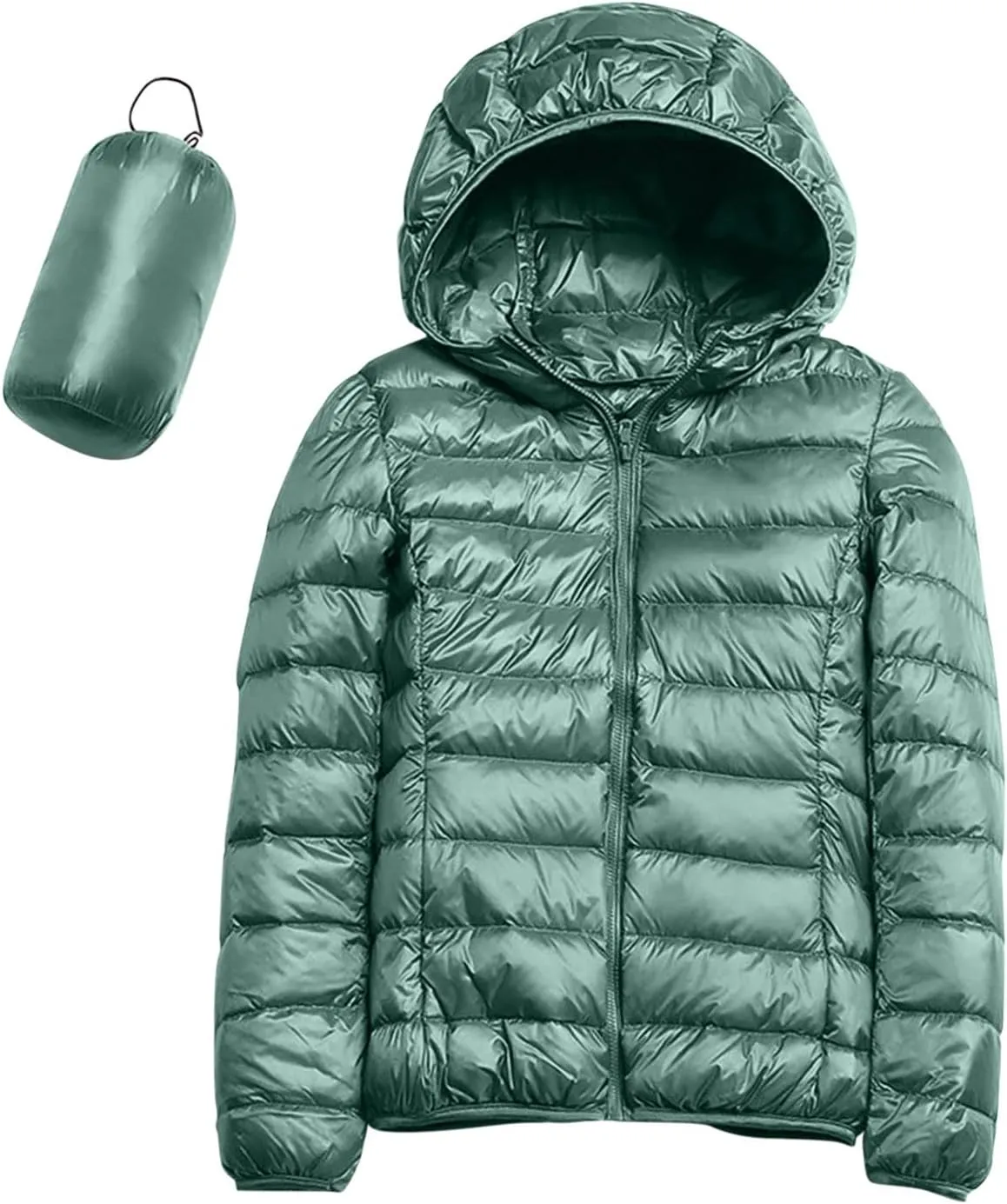 cooki Puffer Jacket Womens Winter Coats for Women 2024 Lightweight Packable Down Jacket Warm Hooded Quilted Puffer Coat