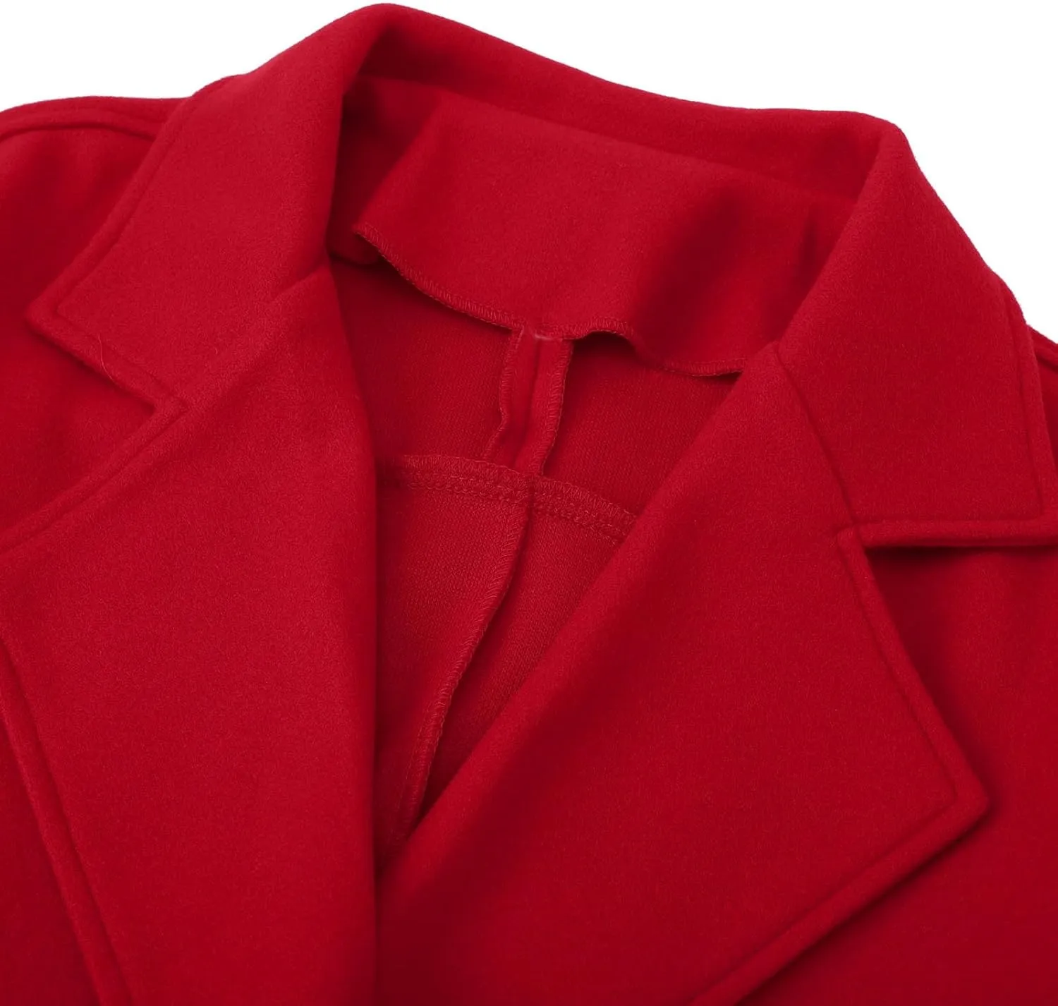 Jackets for Women Long Sleeve Double-Breasted Solid Color Lapel Jacket Open Front Oversized Loose Fit Blazer Coats