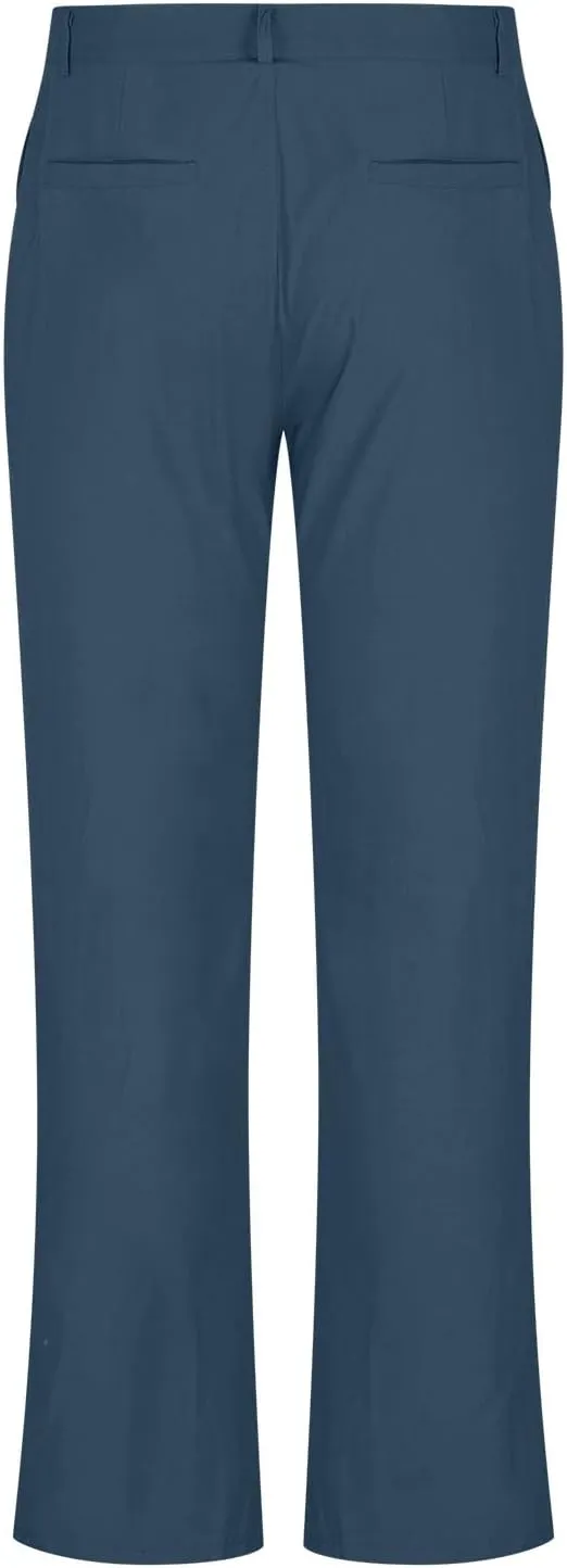 Lmdudan Men's Drawstring Loose Linen Beach Pants Lightweight Elastic Waist Yoga Lounge Straight Leg Trousers with Pockets