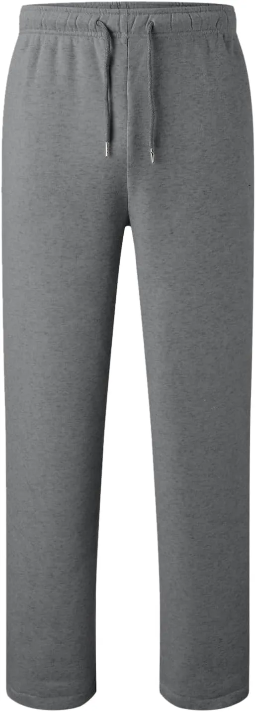 Mens Sweatpants with Pockets Mens Workout Jogger Drawsting Elastic aist Sweatpants Lightweight Solid Color Running Pants