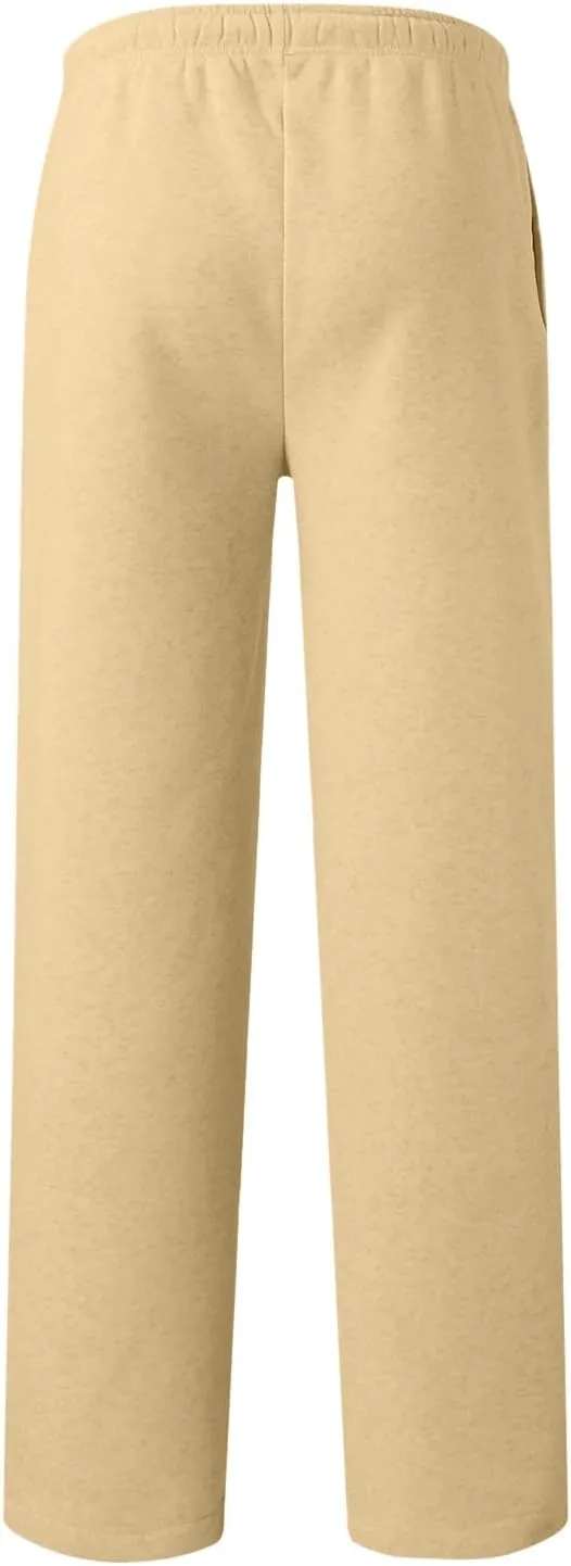 Mens Sweatpants with Pockets Mens Workout Jogger Drawsting Elastic aist Sweatpants Lightweight Solid Color Running Pants