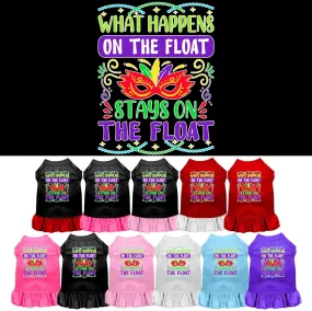 Pet Dog & Cat Screen Printed Dress "What Happens On The Float, Stays On The Float"