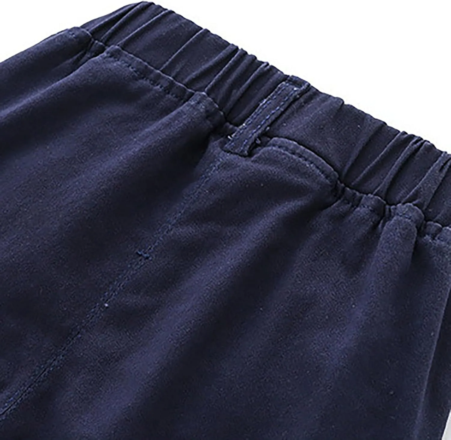 Toddler Baby Boys Twill Cargo Pants Pull-on Elastic Waist Baggy Joggers Solid School 𝐔niform Hiking Pants