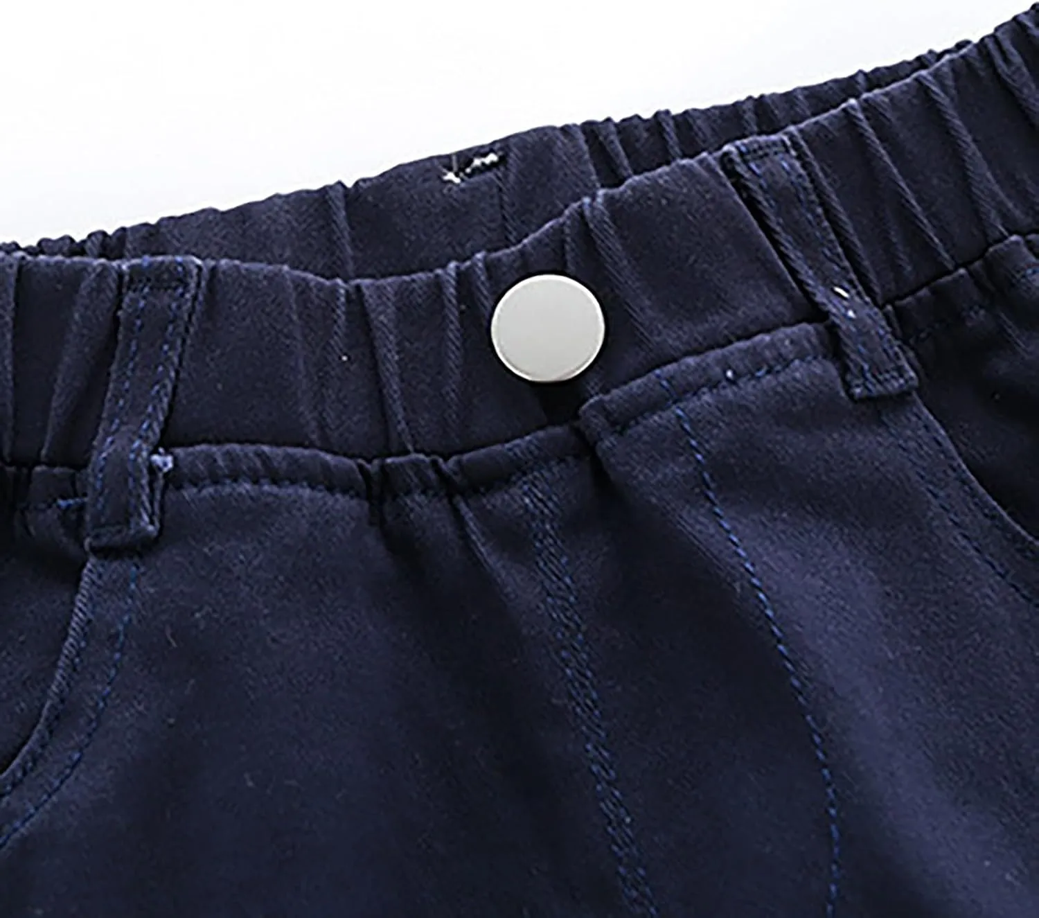 Toddler Baby Boys Twill Cargo Pants Pull-on Elastic Waist Baggy Joggers Solid School 𝐔niform Hiking Pants