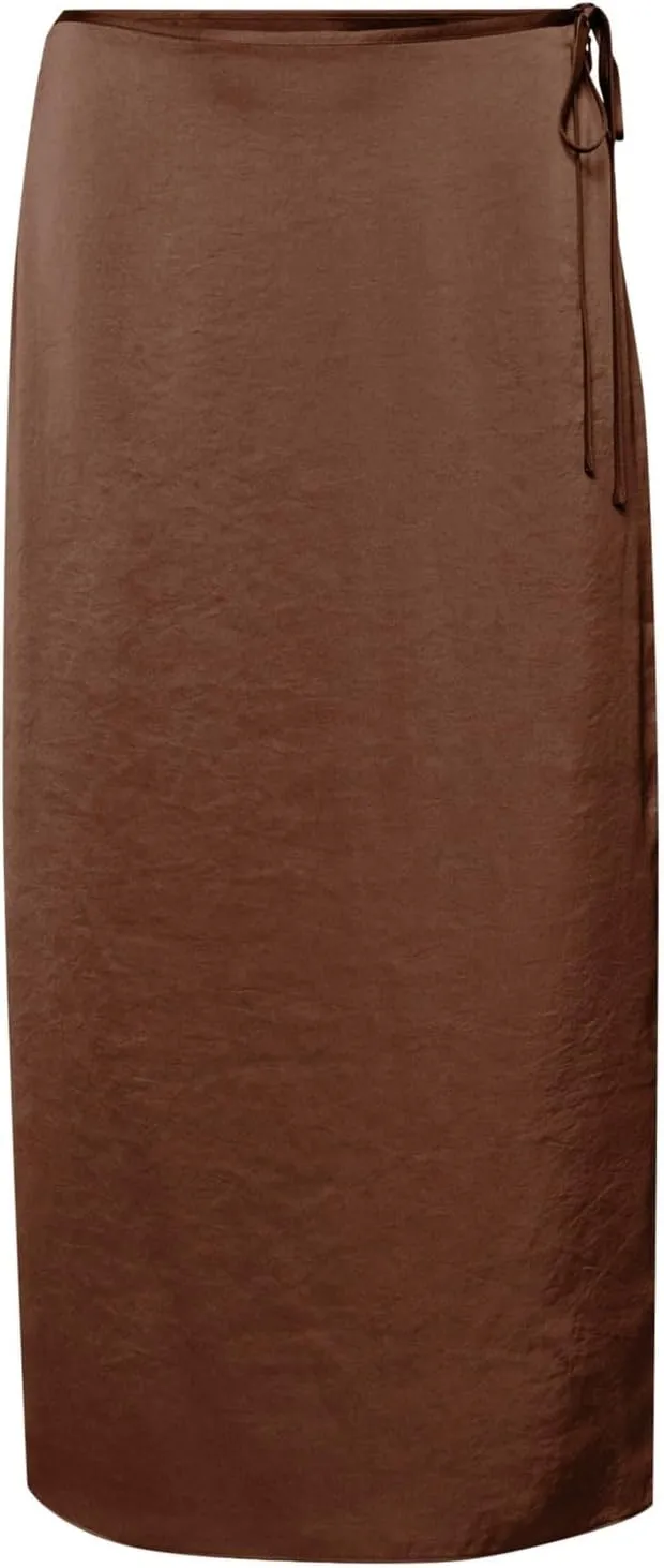 Women Satin Skirt High Waist Slit Zipper Straight Solid Color Temperament Long Skirt Pleated Tennis Skirts for