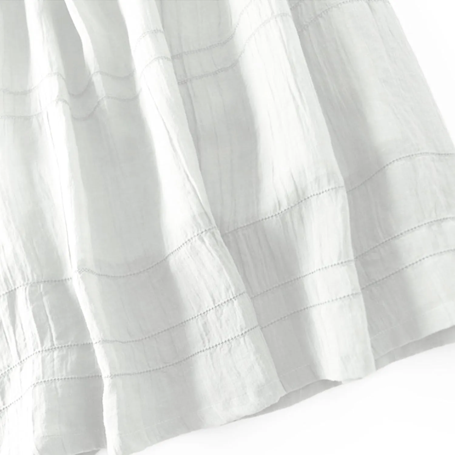 Women's Cotton Linen Gauze Long Dress Summer High Waist Flowy Midi Dress Half Sleeve Button Down Swing Dresses