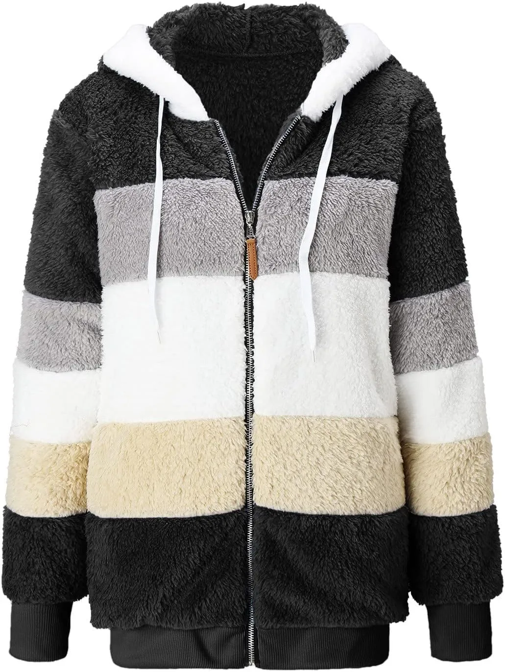 Women’S Fleece Sweatshirt Jacket Zipper Pocket Top Long Sleeve Spring And Autumn Sweatshirt Fashion Fleece Jackets